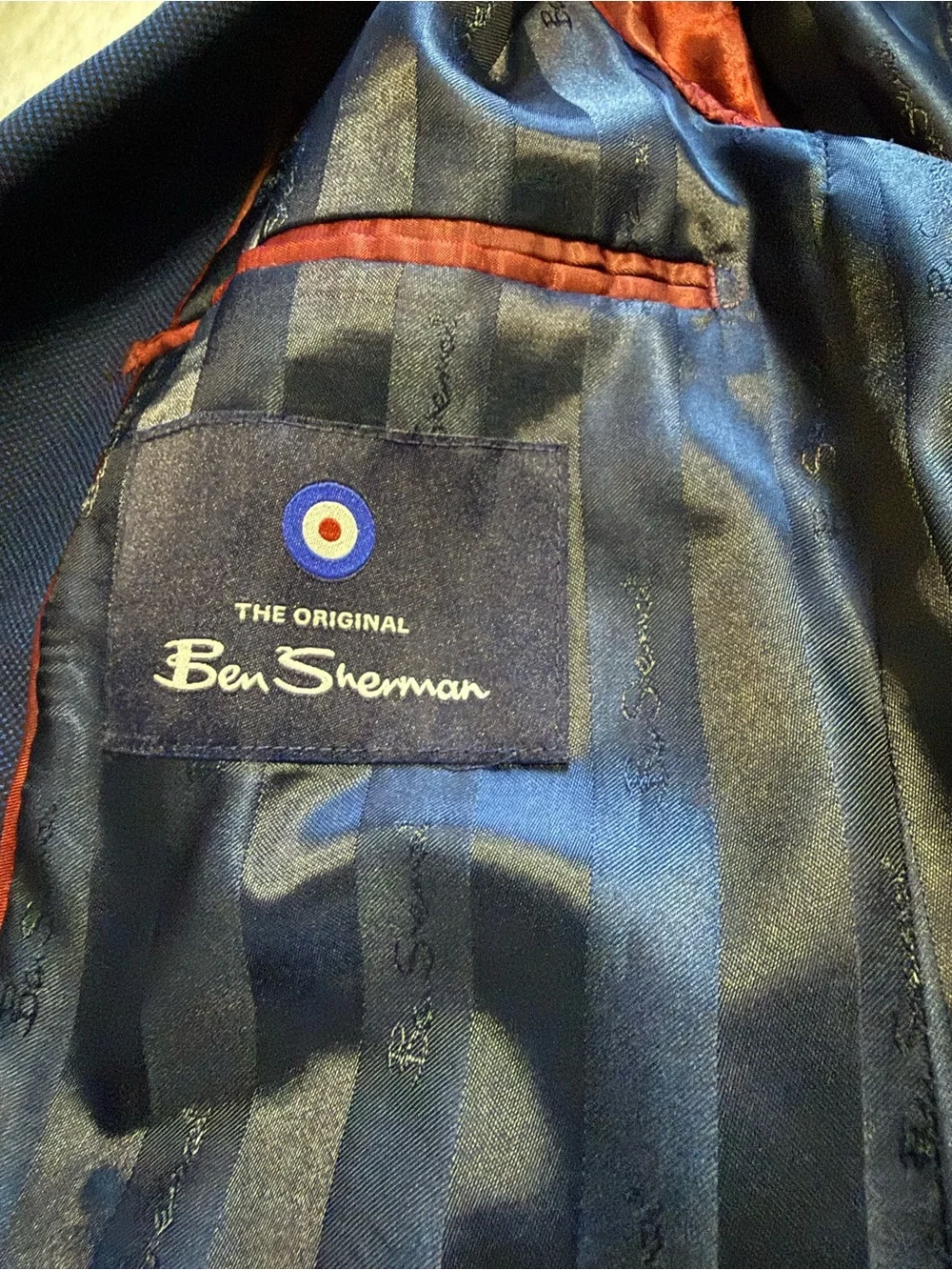 Ben Sherman Men's Navy Blue Blazer Sport Coat Jacket - Size 36R